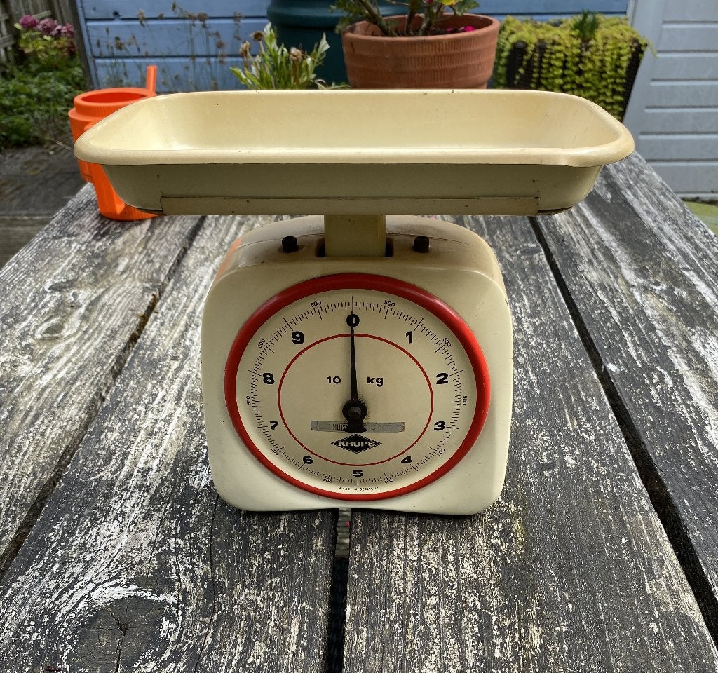 Leuke Vintage Krups Keuken Weegschaal - retro brocante, Ophalen of Verzenden