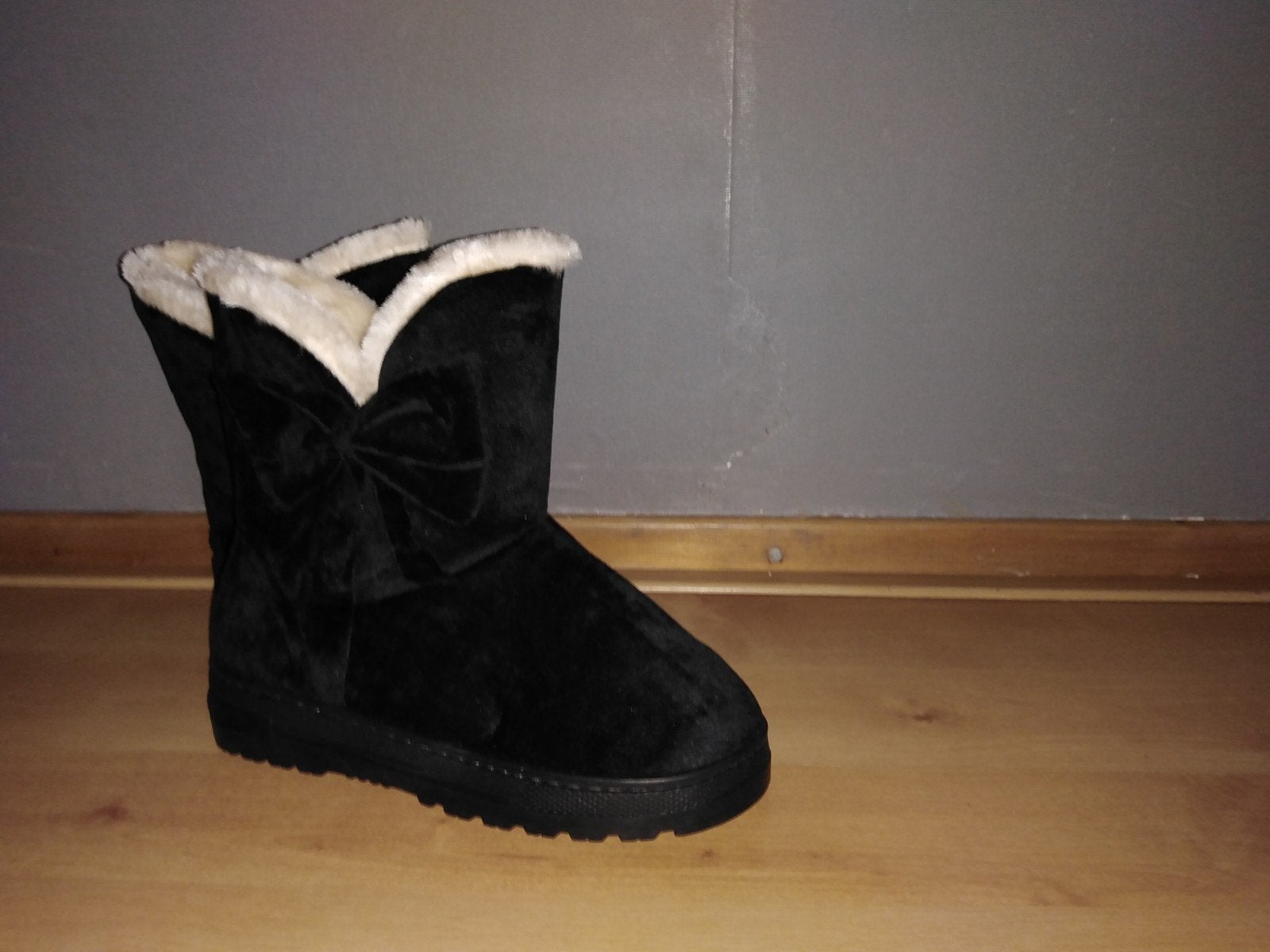 zwarte snowboots beige bont, Zwart, Snowboots, Nieuw, Ophalen of Verzenden