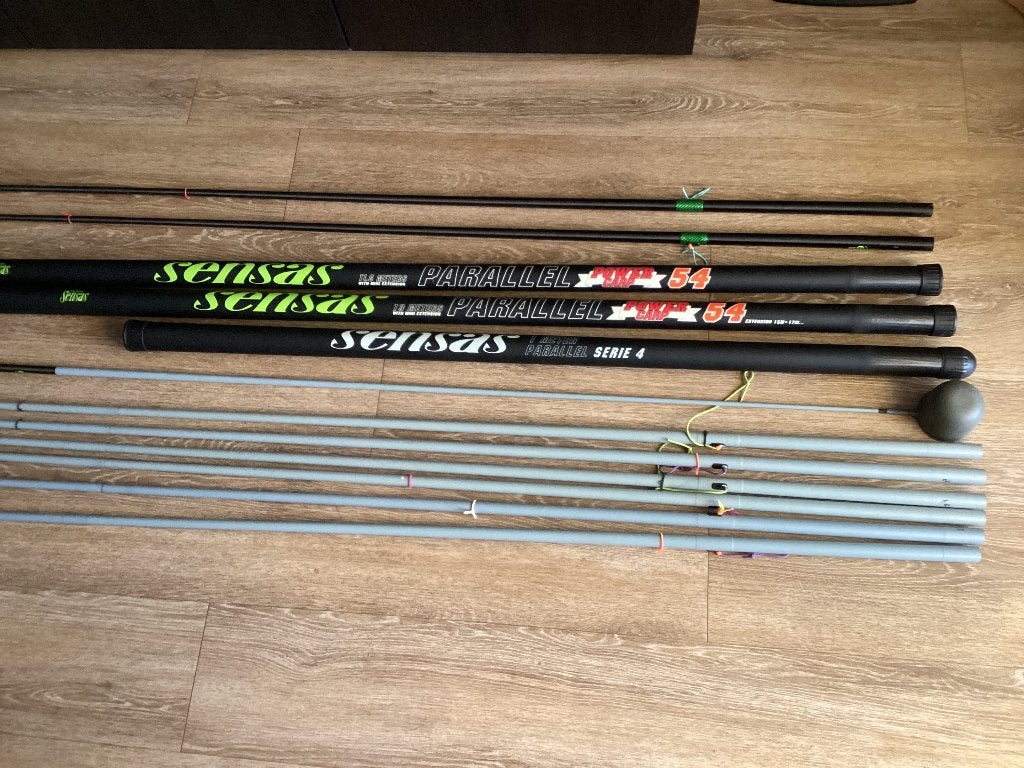 Sensas Carp vaste hengel 13 mt, Ophalen, Zo goed als nieuw, Vaste hengel