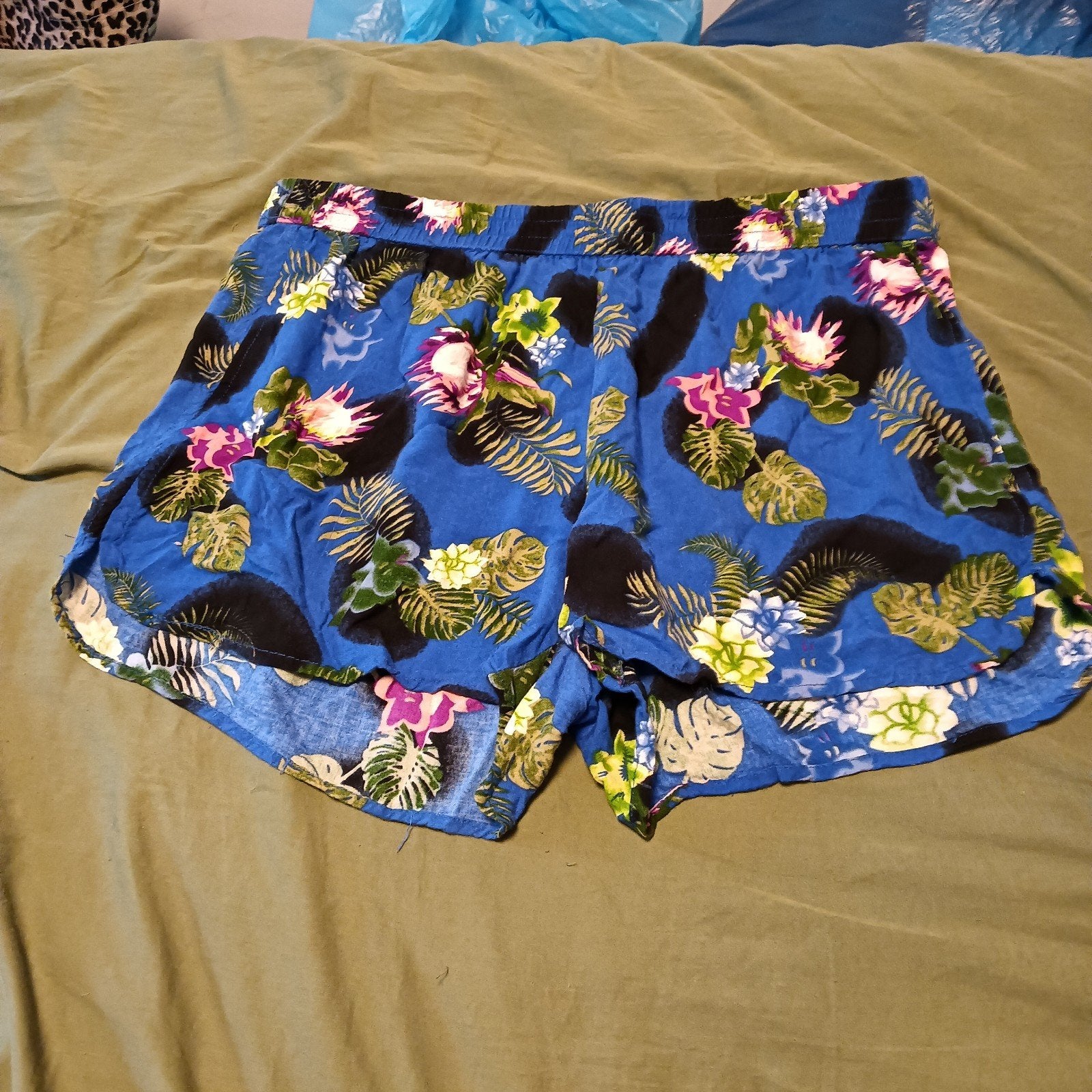 Zeeman Bloemenprint Short Maat 42, Kleding | Dames, Ophalen, Kort, Blauw, Zeeman