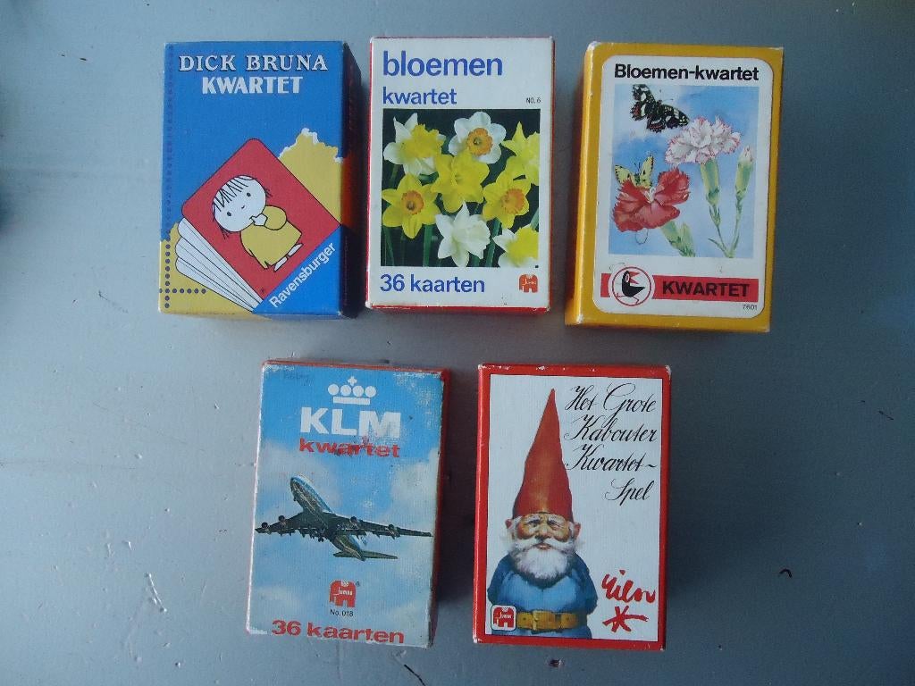 diverse kwartetten, Verzamelen, Speelkaarten, Jokers en Kwartetten, Ophalen of Verzenden, Zo goed als nieuw, Kwartet(ten)