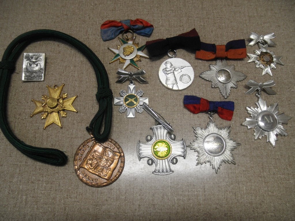Partij naoorlogse Duitse medailles, Ophalen of Verzenden, Landmacht, Duitsland, Lintje, Medaille of Wings