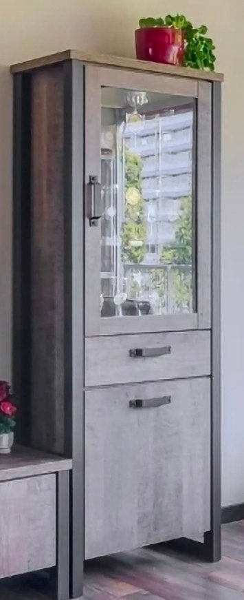 Eerbeek Kolomkast, Ophalen, Glas, Met deur(en), 50 tot 100 cm