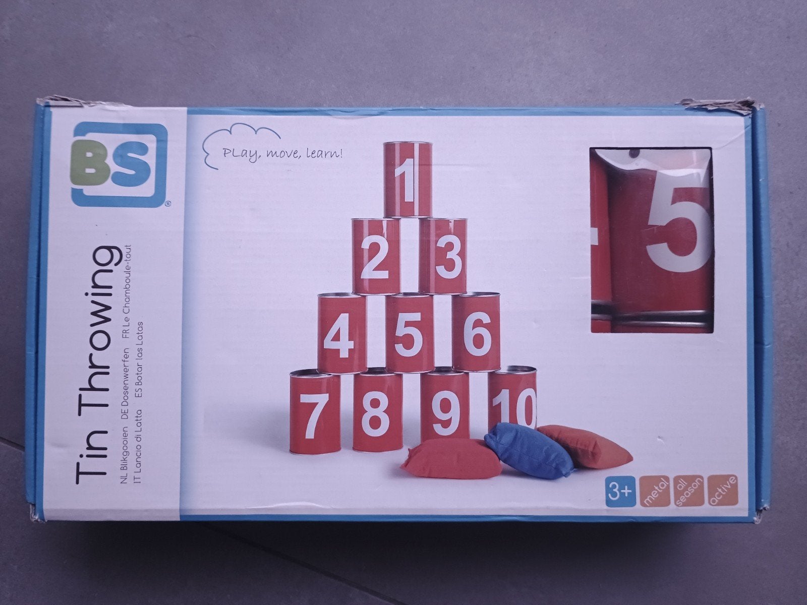 Blikgooien Spel - Tin Throwing voor Jong en Oud, Ophalen, Zo goed als nieuw, Jongen of Meisje