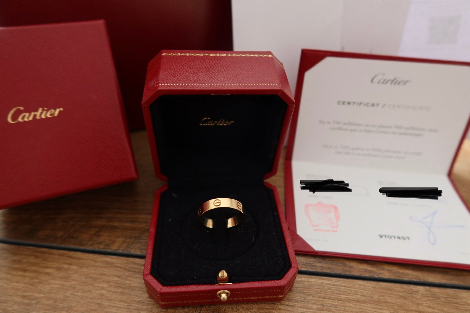 Cartier Love Ring 18K Geelgoud – Maat 66 – Complete set, Ophalen, 20 of groter, Zo goed als nieuw, Dame of Heer