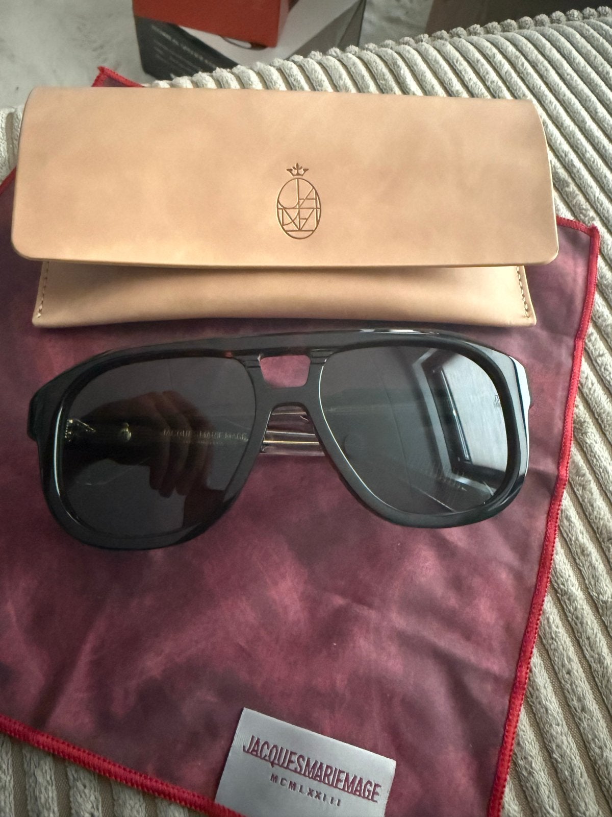 Jacques Marie Mage Jasper origineel Limited edition 57/450, Overige merken, Zonnebril, Zwart, Ophalen of Verzenden