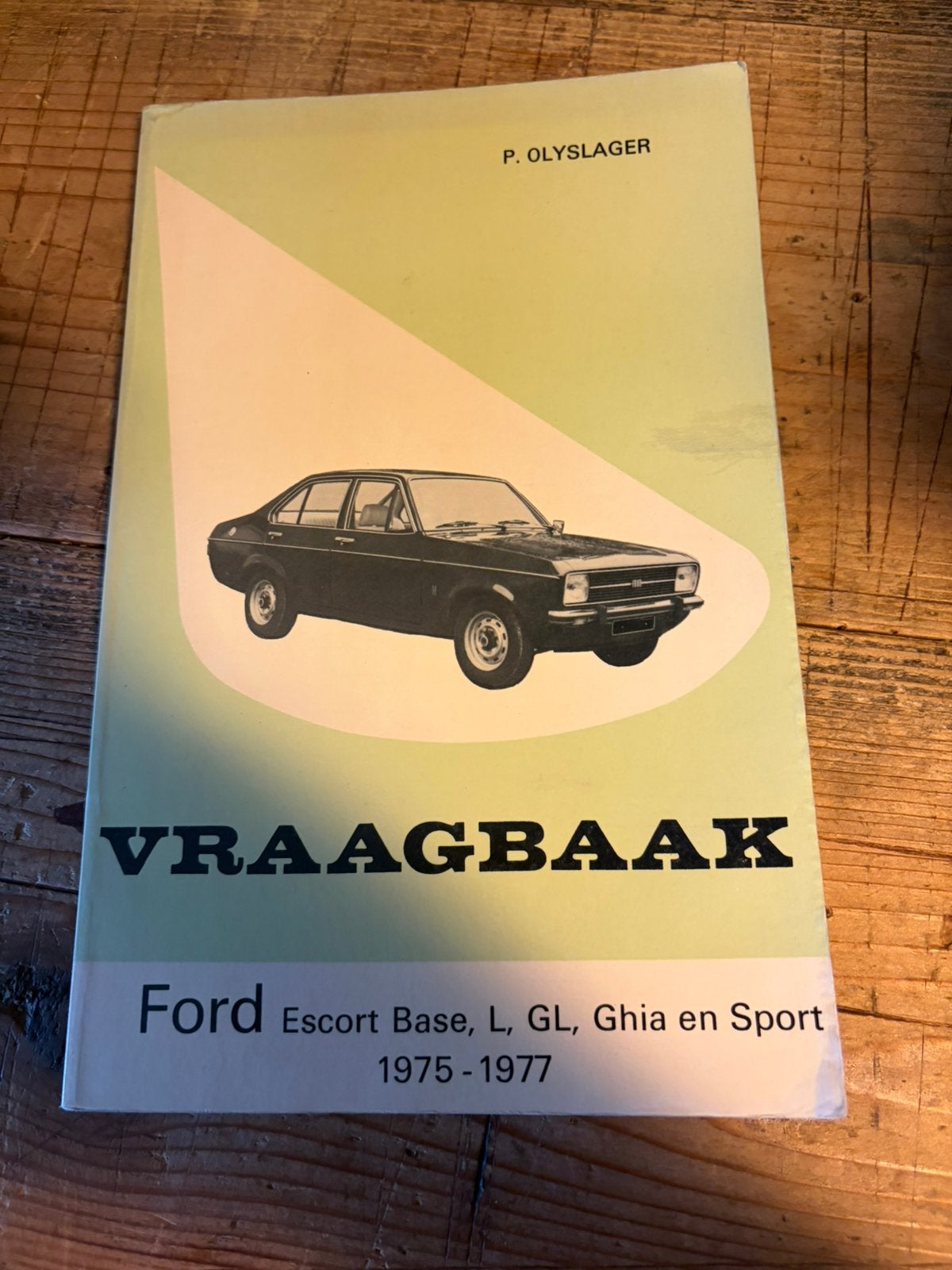 VRAAGBAAK Ford Escort Base, L, GL, Ghia en Sport 1975 - 1977, Ophalen