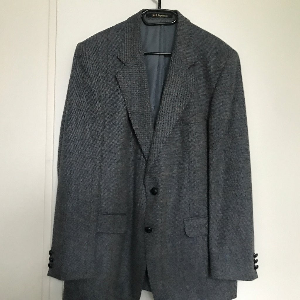 DAKS signature wollen herenblazer 100% wol maat 54, Kleding | Heren, Verzenden, Zo goed als nieuw, Maat 52/54 (L), Blauw