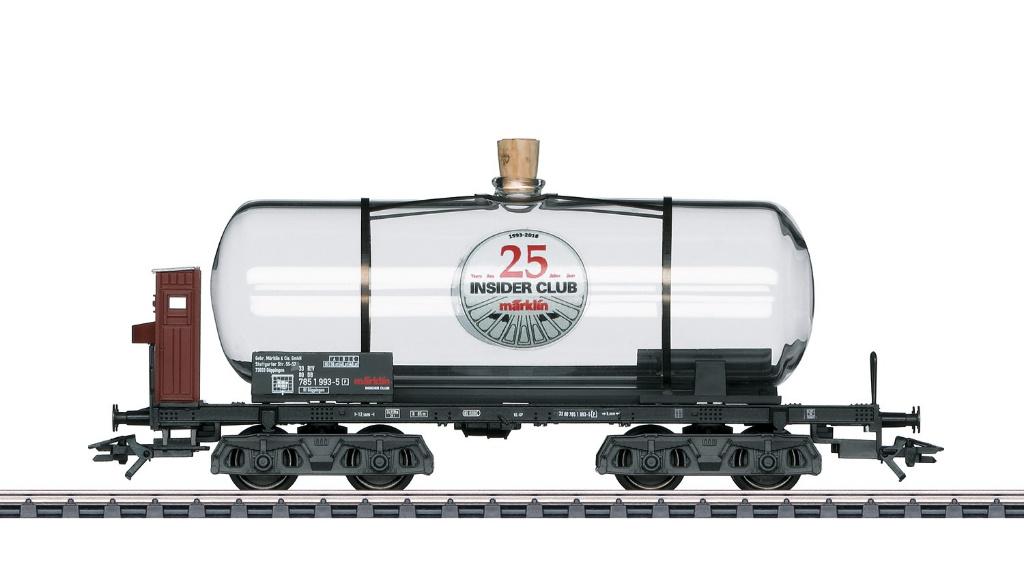 Marklin H0 48423 -  4-assige glasketelwagen met remhokje ovp, Wisselstroom, Ophalen of Verzenden, Märklin, Nieuw