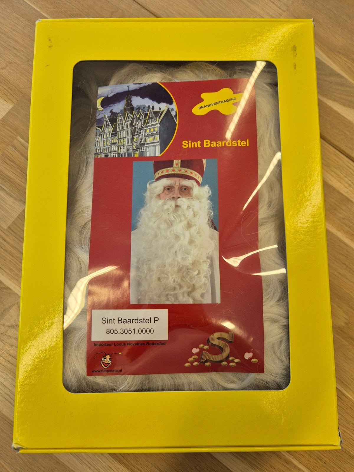Sint Baardstel - Sinterklaas Baard en Pruik, Ophalen of Verzenden, Heren, Sint Baardstel