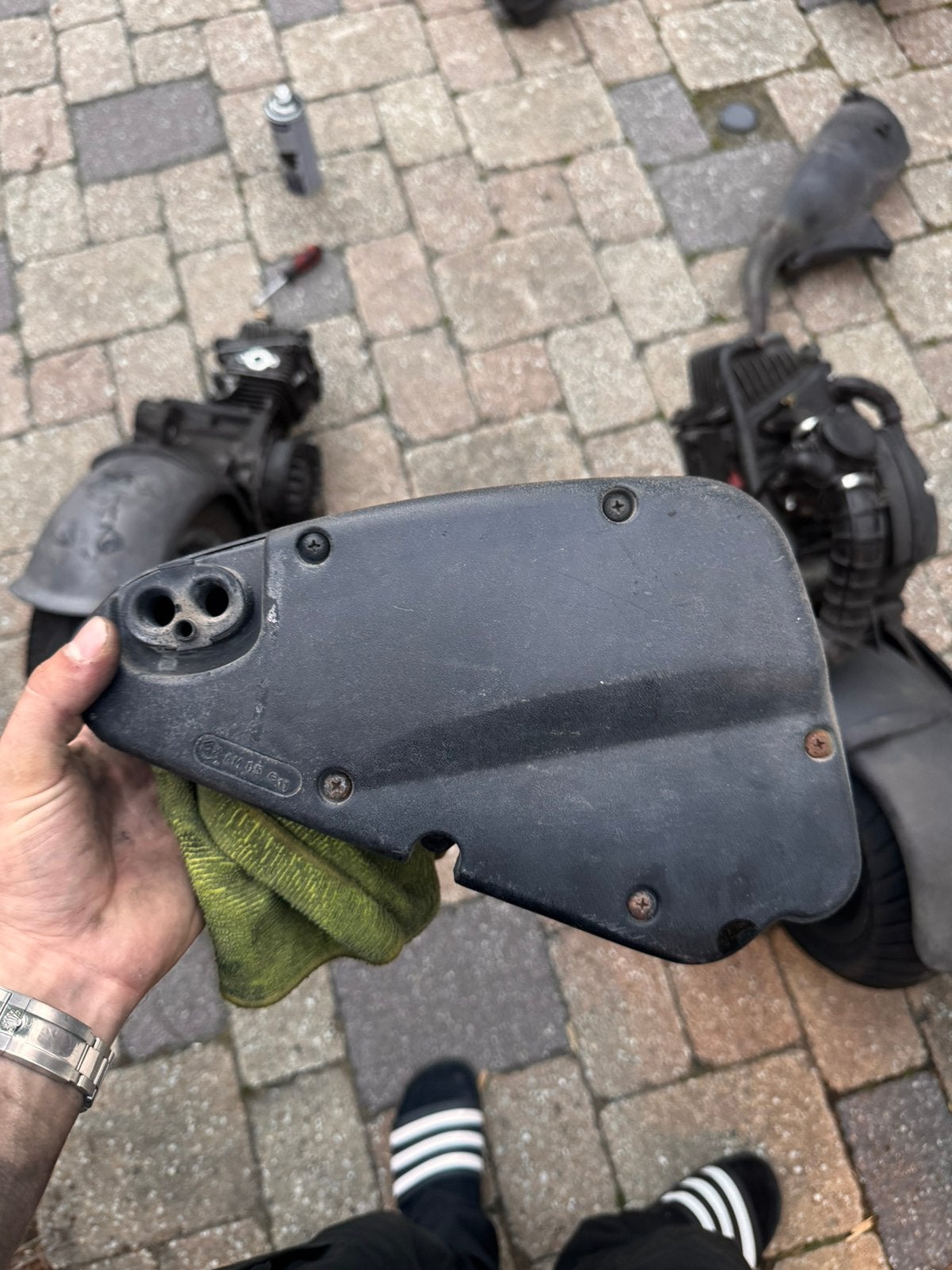 Leaderluchtfilter, Ophalen of Verzenden, Zo goed als nieuw, Carburateur, Piaggio