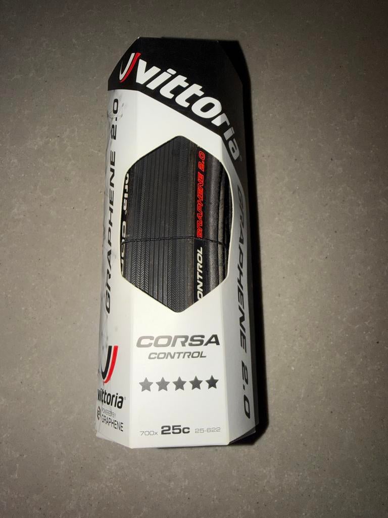 Vittoria Corsa Control Graphene 2.0 Racefietsband 25c, Band, Nieuw, Ophalen of Verzenden, Rubber