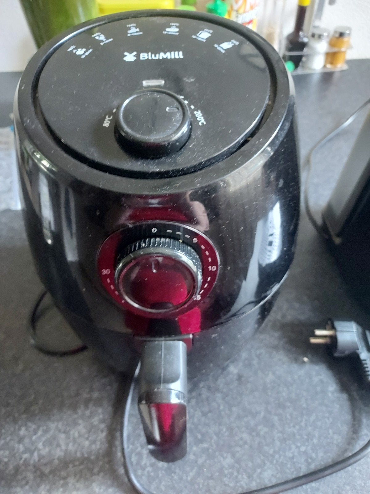 BluMill Airfryer - Compact en Efficiënt, Witgoed en Apparatuur, Airfryers, Gebruikt, Airfryer, Minder dan 750 gram, Ophalen of Verzenden