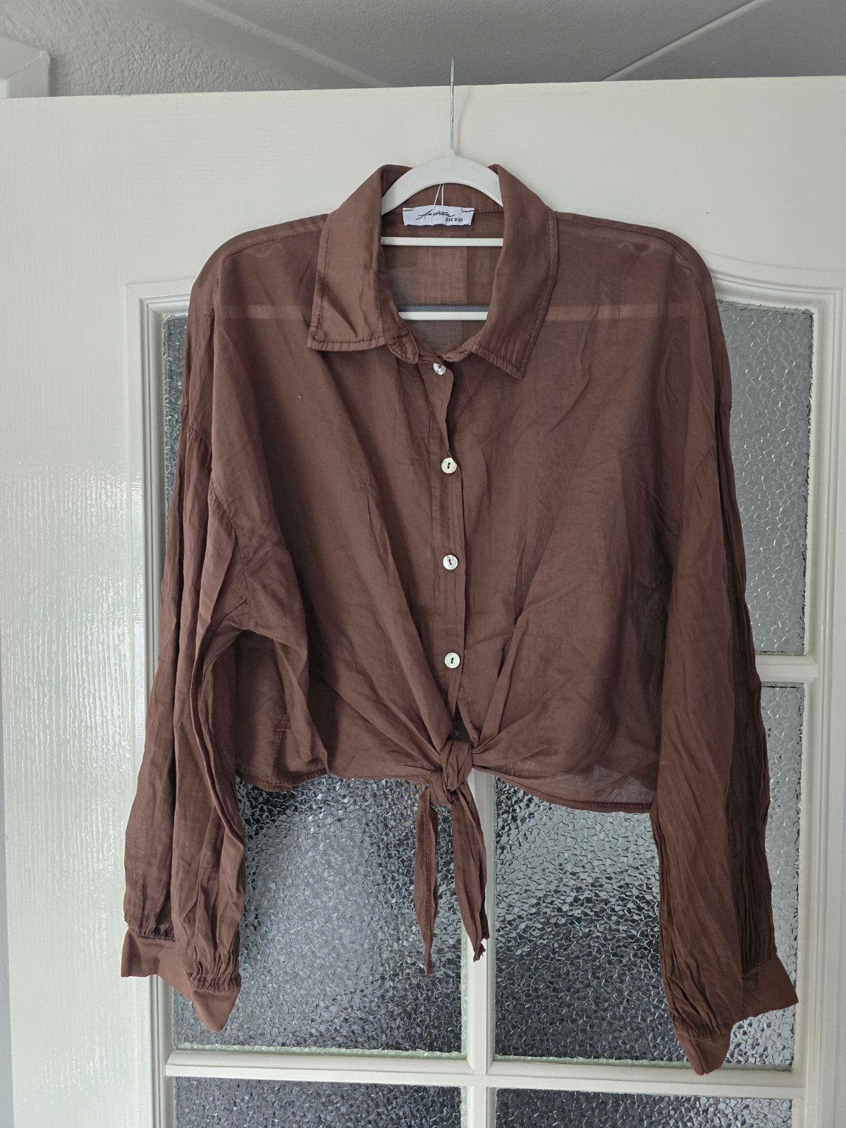 nieuw blouse Ambika bruin 38 40 42, Ophalen of Verzenden, Nieuw, Maat 38/40 (M), Bruin
