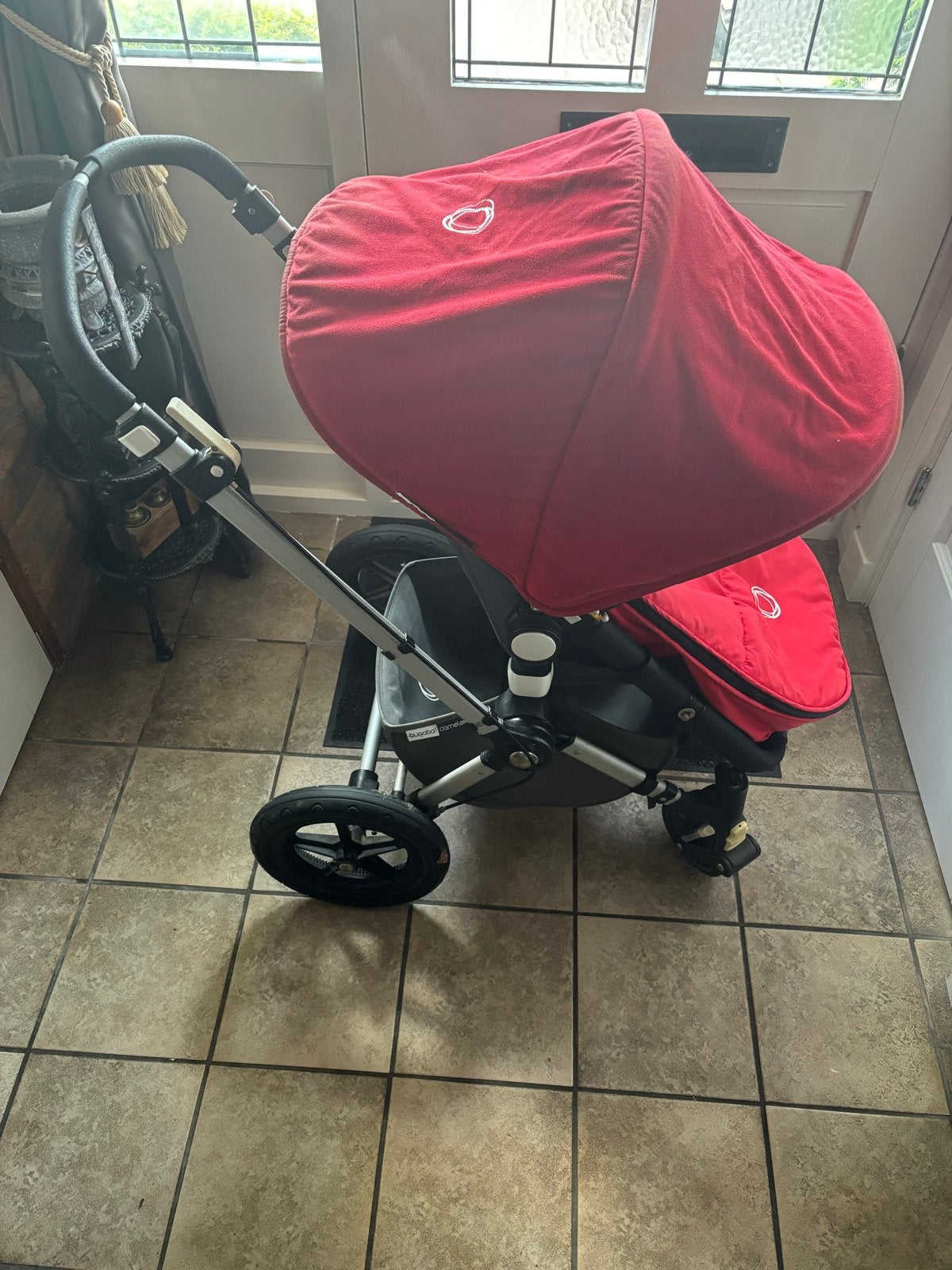 Bugaboo Cameleon 3 kinderwagen rood met accessoires, Ophalen, Gebruikt, Bugaboo, Combiwagen