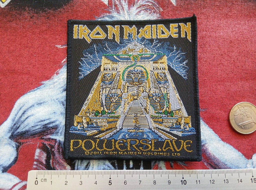 IRON MAIDEN leuke en officiele powerslave patch 34, Verzenden, Nieuw, Kleding