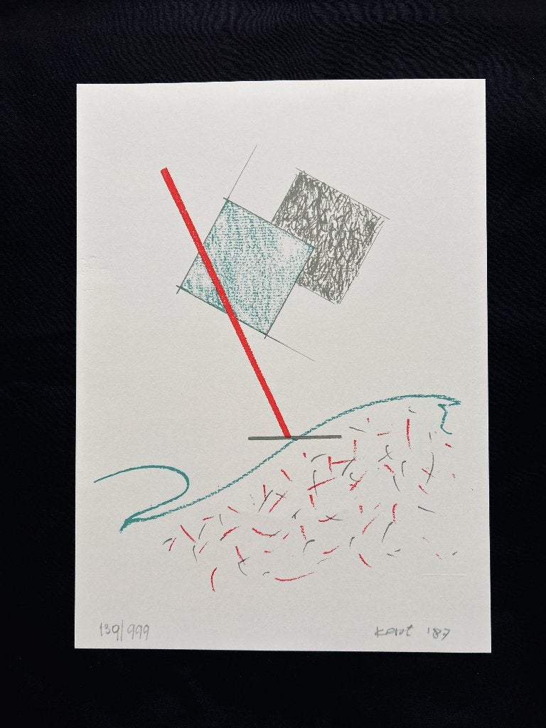 Zeefdruk Hannes Postma  ZOMEROPRUIMING, Antiek en Kunst, Kunst | Litho's en Zeefdrukken, Origineel, Ophalen of Verzenden, Zeefdruk