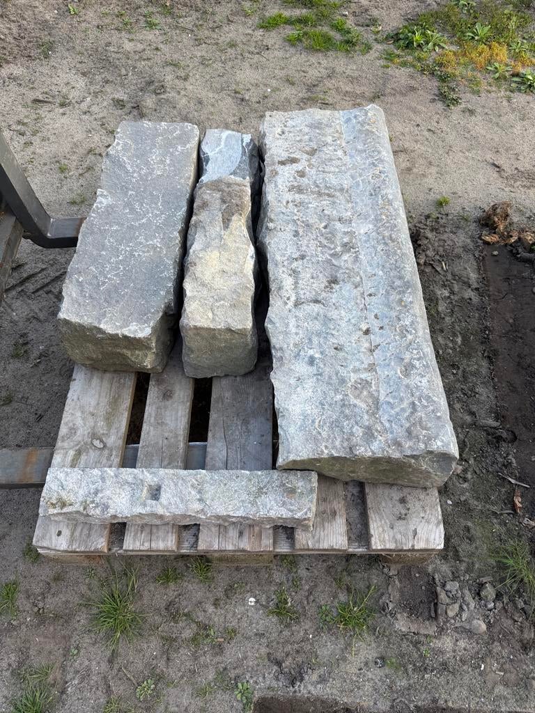 Natuursteen boordstenen opsluitbanden borduur, Tuin en Terras, Ophalen, Gebruikt, Overige typen, Grijs
