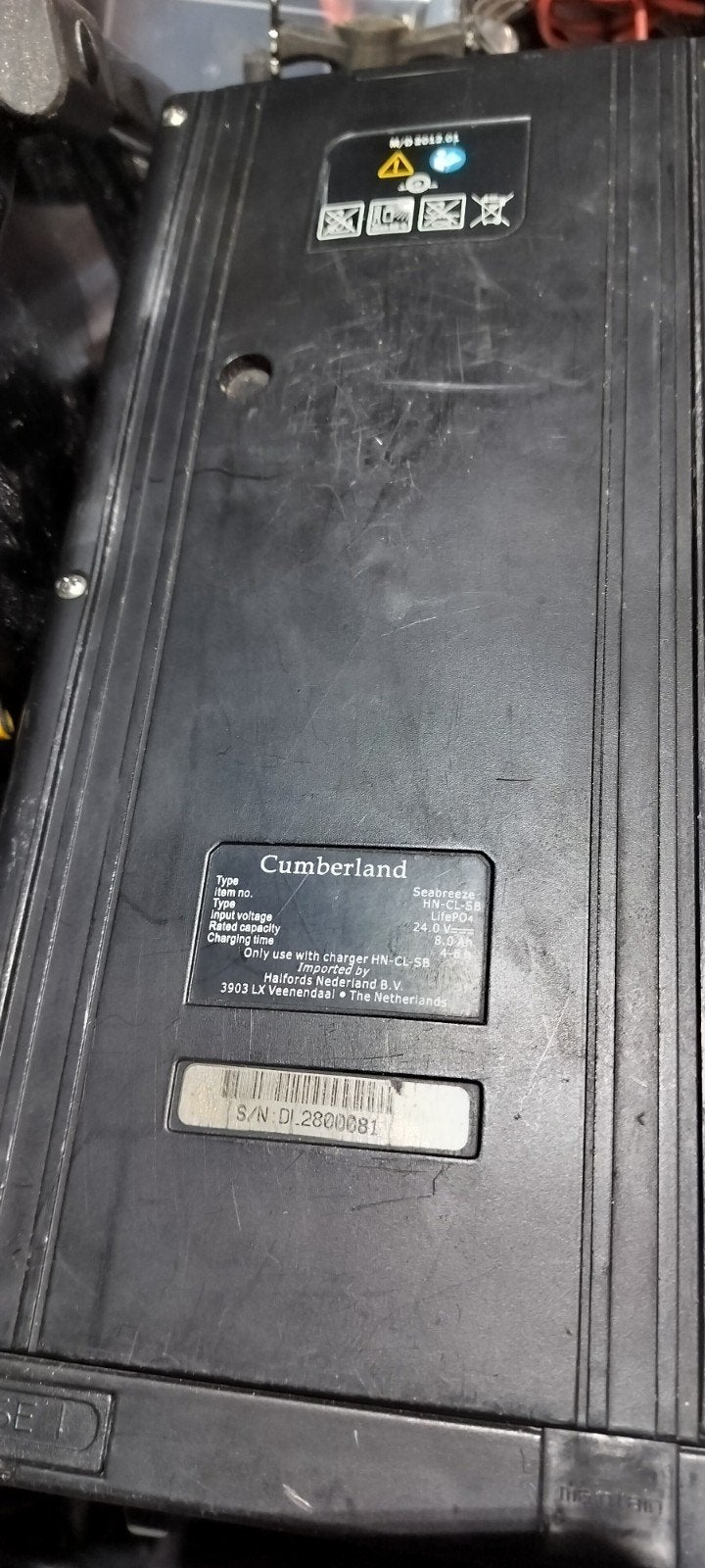 cumberland lipo4 accu 24 v defect, Gebruikt