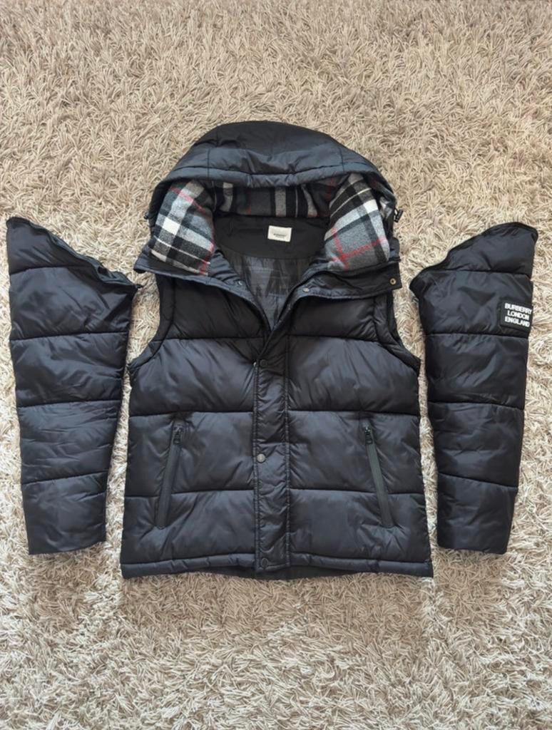 Nieuwe Burberry jas (maat M) - ook als bodywarmer te dragen, Kleding | Heren, Bodywarmers, Ophalen, Zo goed als nieuw, Zwart