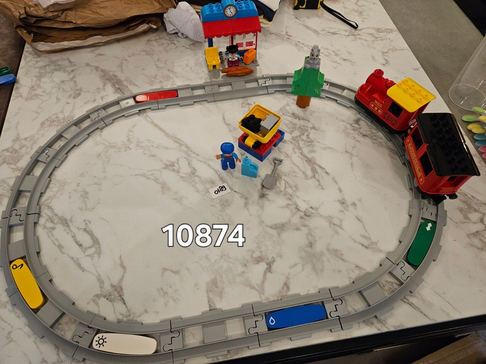 0189 Duplo Elektrische trein complete set 10874, Ophalen, Zo goed als nieuw, Duplo