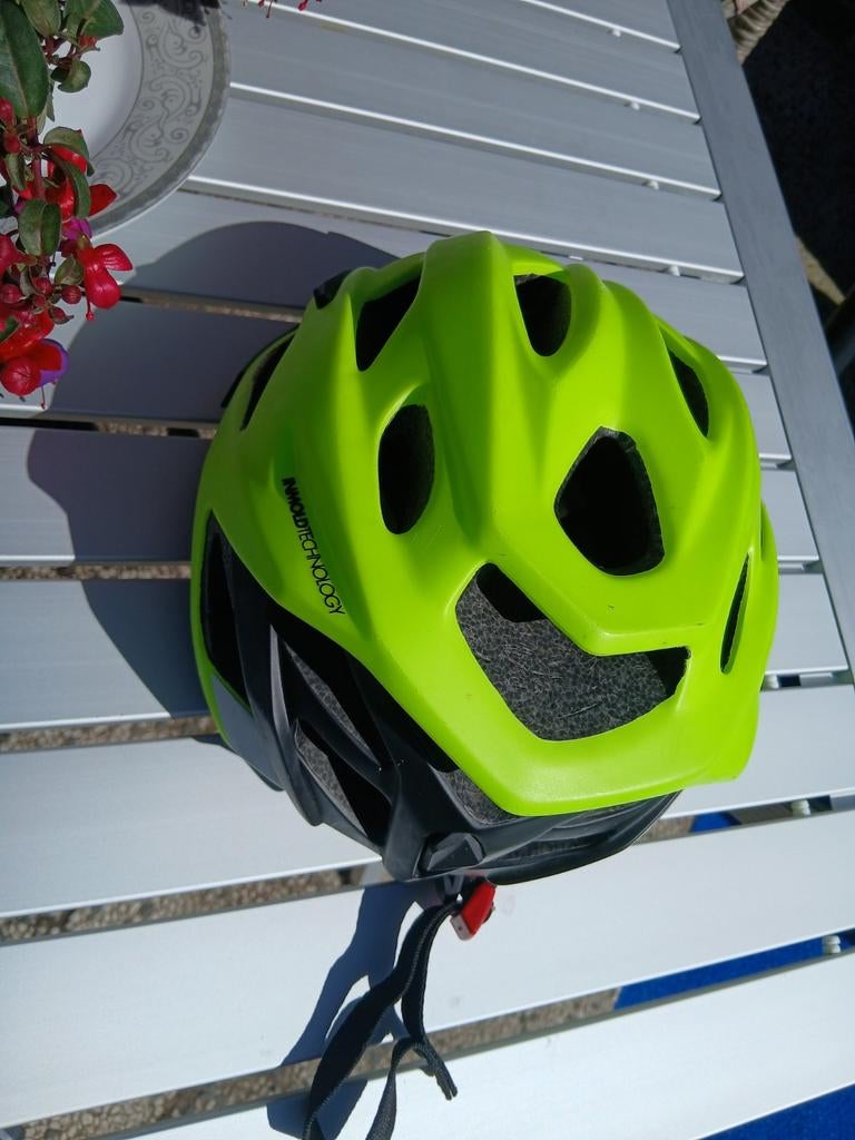 Rockrider Fietshelm - Neon Geel - Maat M, M, Ophalen of Verzenden, Zo goed als nieuw, Rockrider