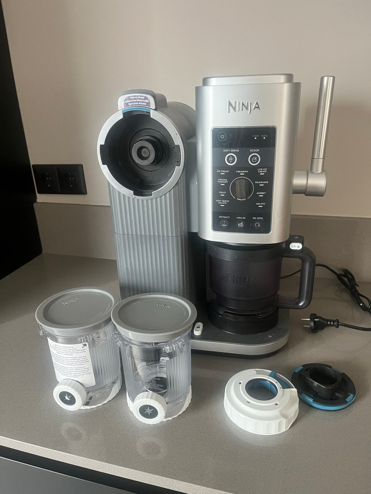Ninja Creami NC300EU IJsmachine Zo Goed Als Nieuw, 4 liter of meer, Ophalen, Zo goed als nieuw, 3 snelheden of meer