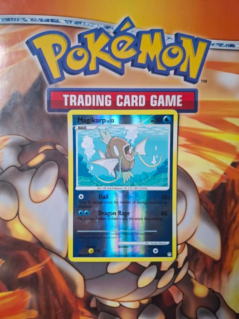 Magikarp 89/123 reverse Diamond&Pearl Mysterious treasures, Ophalen of Verzenden, Gebruikt, Losse kaart, Foil