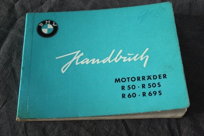 BMW R50 S R60 R69S 1961 motorrad handbuch instructie boekje, Motoren, Ophalen of Verzenden, BMW