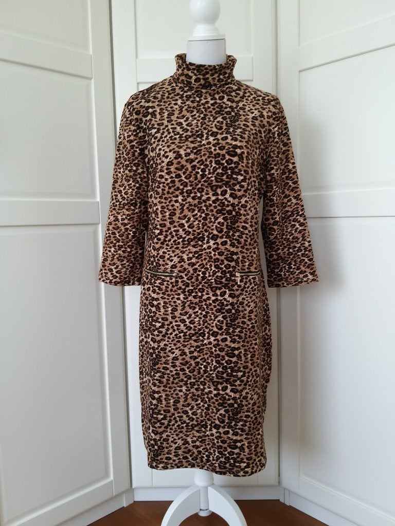 Smashed Lemon nieuwe panter leopard jurk XXL 44 (= XL), Kleding | Dames, Bruin, Maat 46/48 (XL) of groter, Nieuw, Ophalen of Verzenden