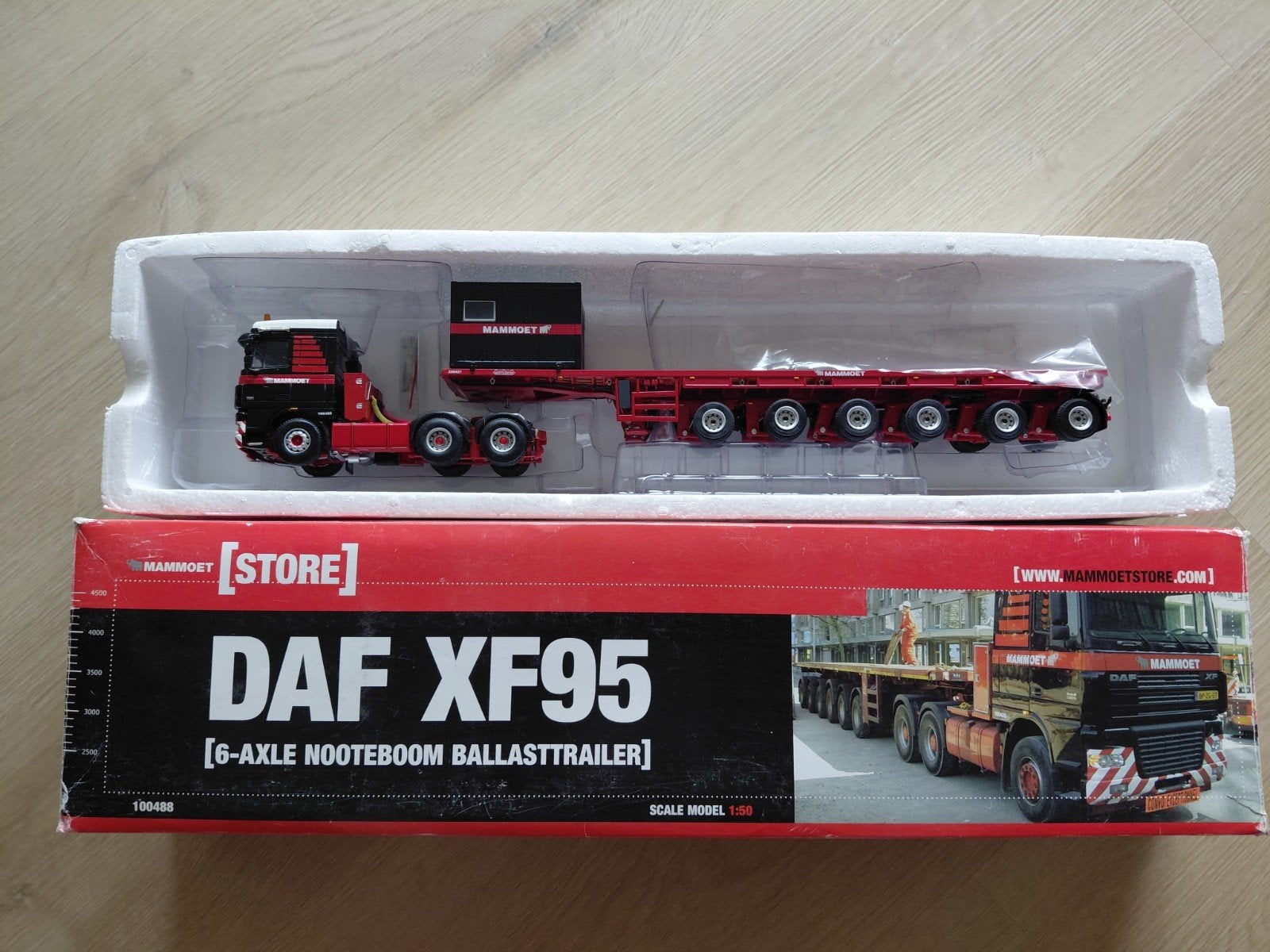MAMMOET WSI DAF XF95 6-AXLE NOOTEBOOM BALLAST TRAILER, Ophalen of Verzenden, Gebruikt, Bus of Vrachtwagen, Wsi