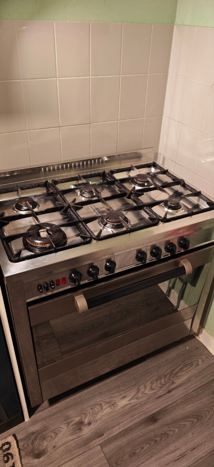 gasfornuis met 5 pitten, Witgoed en Apparatuur, Ophalen, Gebruikt, 60 cm of meer, Gas