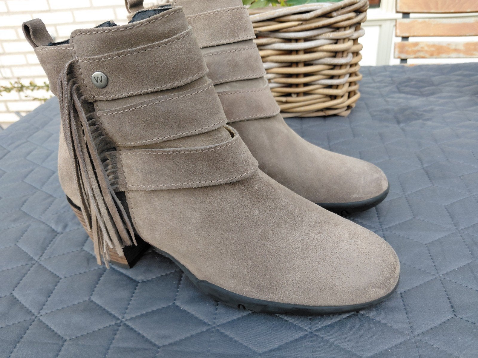 aparte beige Wolky nubuck leren enkel laarzen maat 38 zgan, Wolky, Verzenden, Beige, Lage of Enkellaarzen