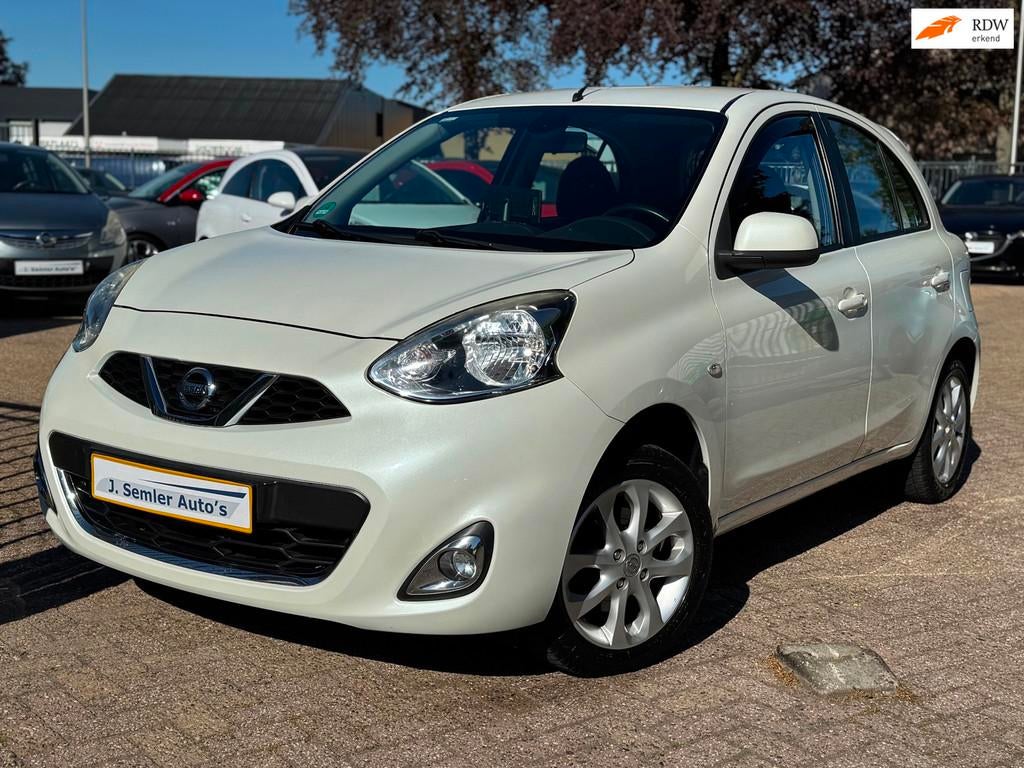 Nissan Micra 1.2 Tekna CLIMA CRUISE CTRL MF STUUR APPLE CARP, Voorwielaandrijving, Gebruikt, Wit, Handgeschakeld