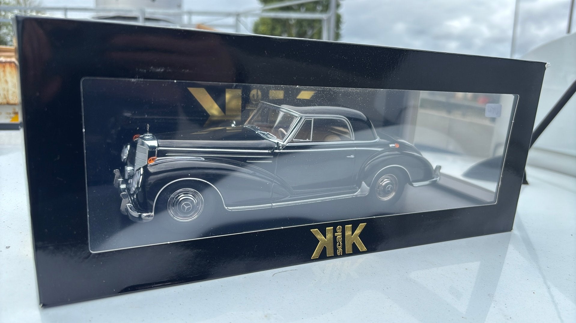 Mercedes benz 300 sc coupe 1955 kk-scale 1.18, Overige merken, Ophalen of Verzenden, A, A