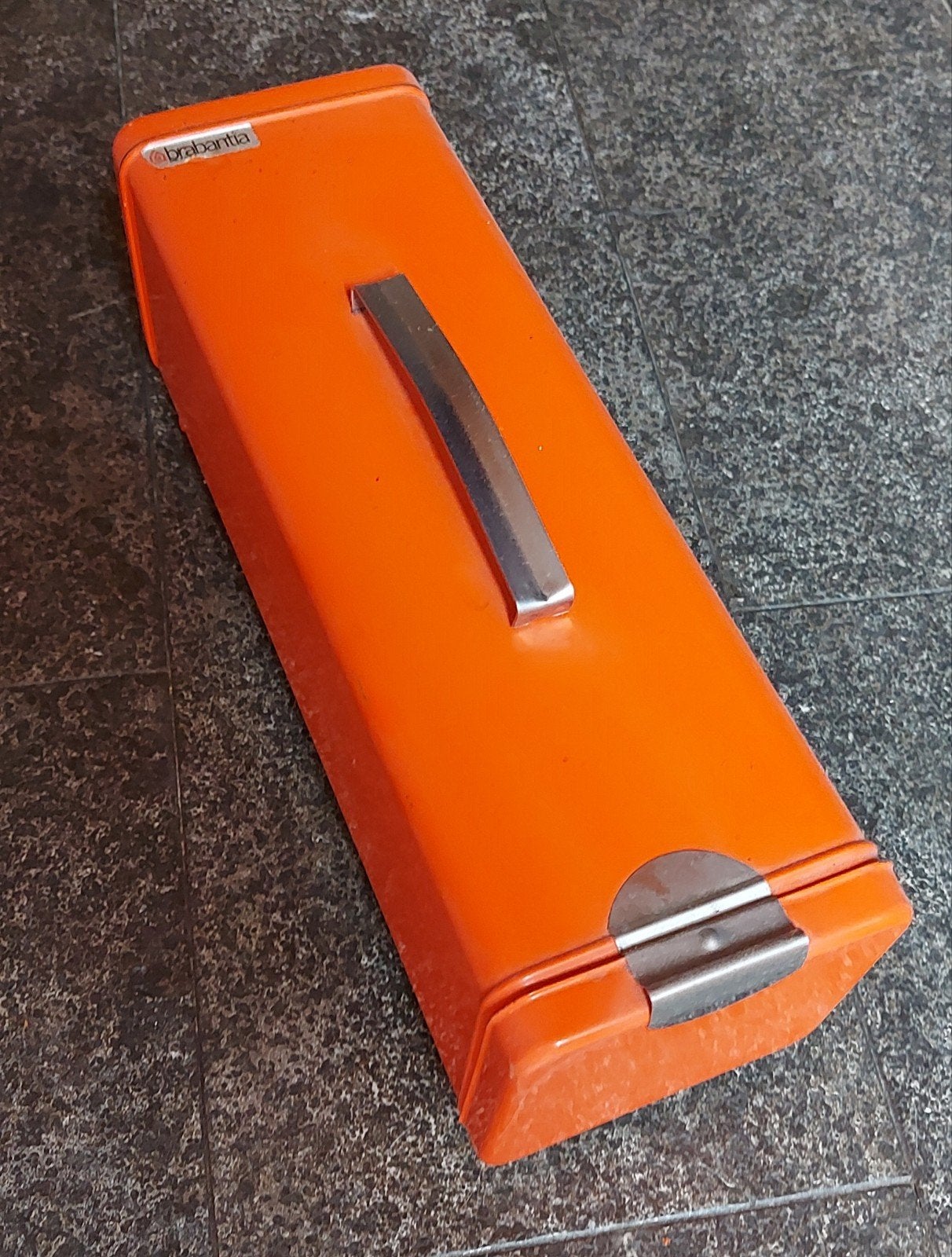 Vintage Brabantia broodtrommel oranje, Ophalen of Verzenden