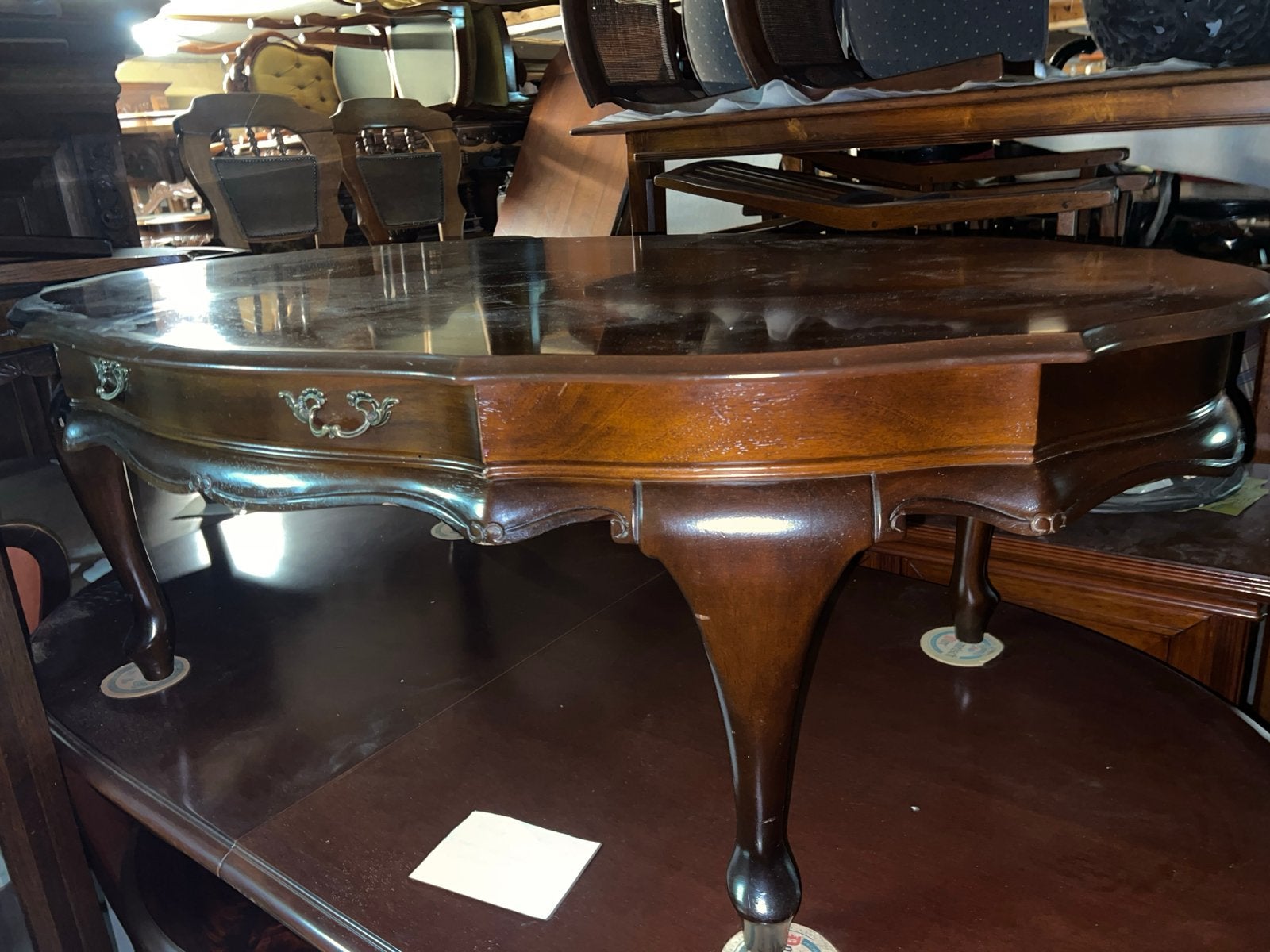 Chippendale Barok Salontafel 145 cm. MAGAZIJN OPRUIM, Ophalen