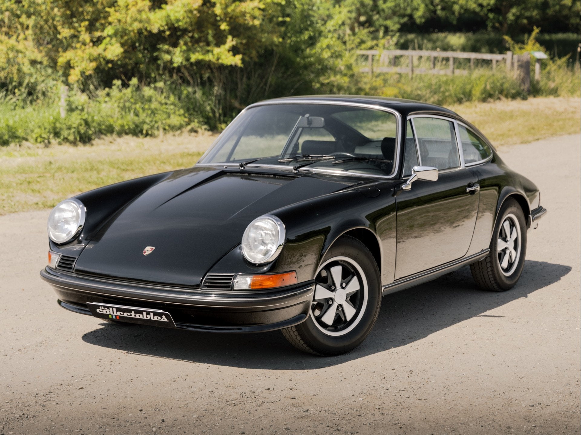 Porsche 911 2.4 T volledig gerestaureerd (bj 1973), Auto's, Oldtimers, Zwart, Zwart, Bedrijf, Geïmporteerd