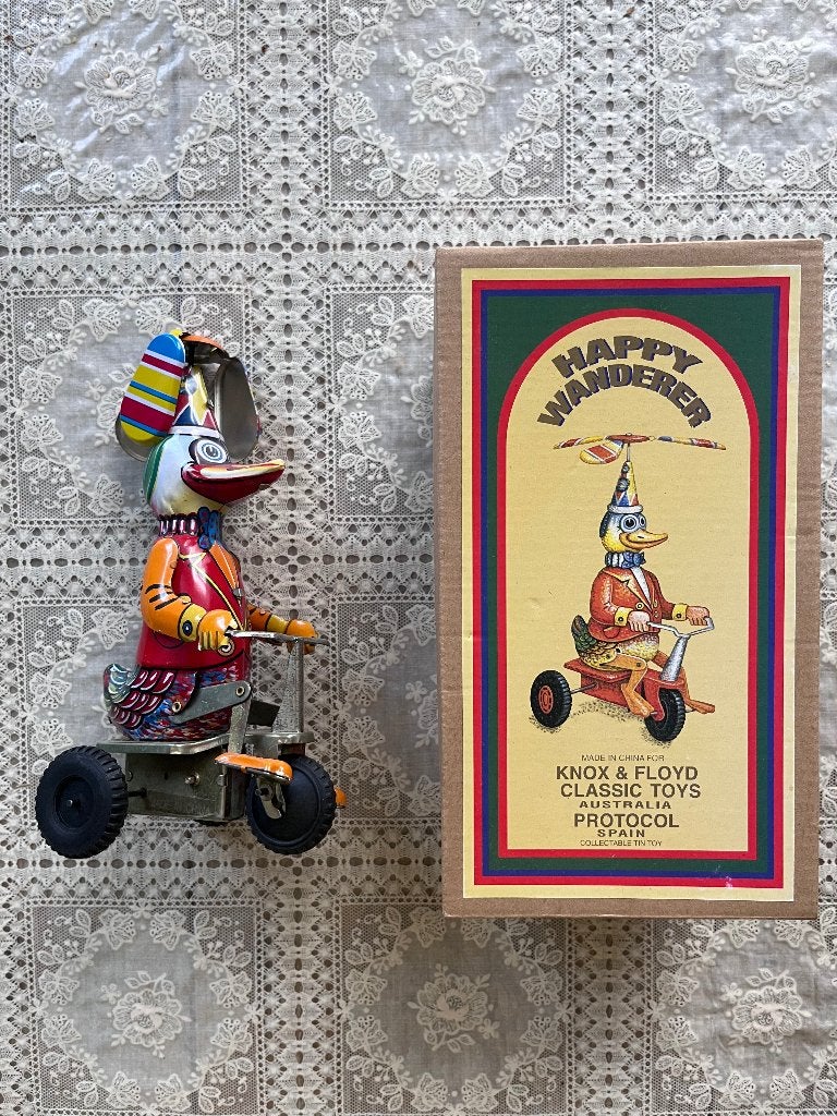 Blikken eend op fiets nieuw, Ophalen of Verzenden, Nieuw, Overige