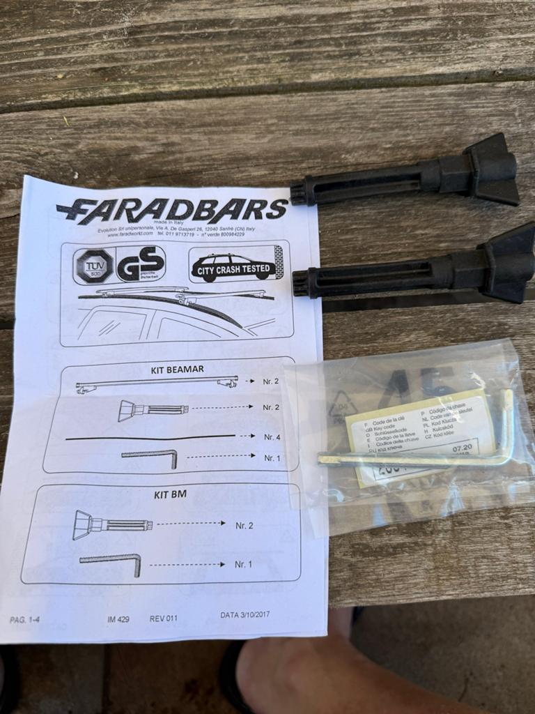 Farad Beamar dakdragers - CM 120, Auto diversen, Dakdragers, Ophalen, Nieuw