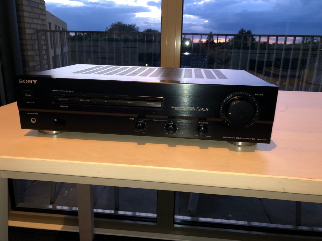 Sony versterker TA F 245 R, Gebruikt, Ophalen of Verzenden, Sony, Minder dan 60 watt