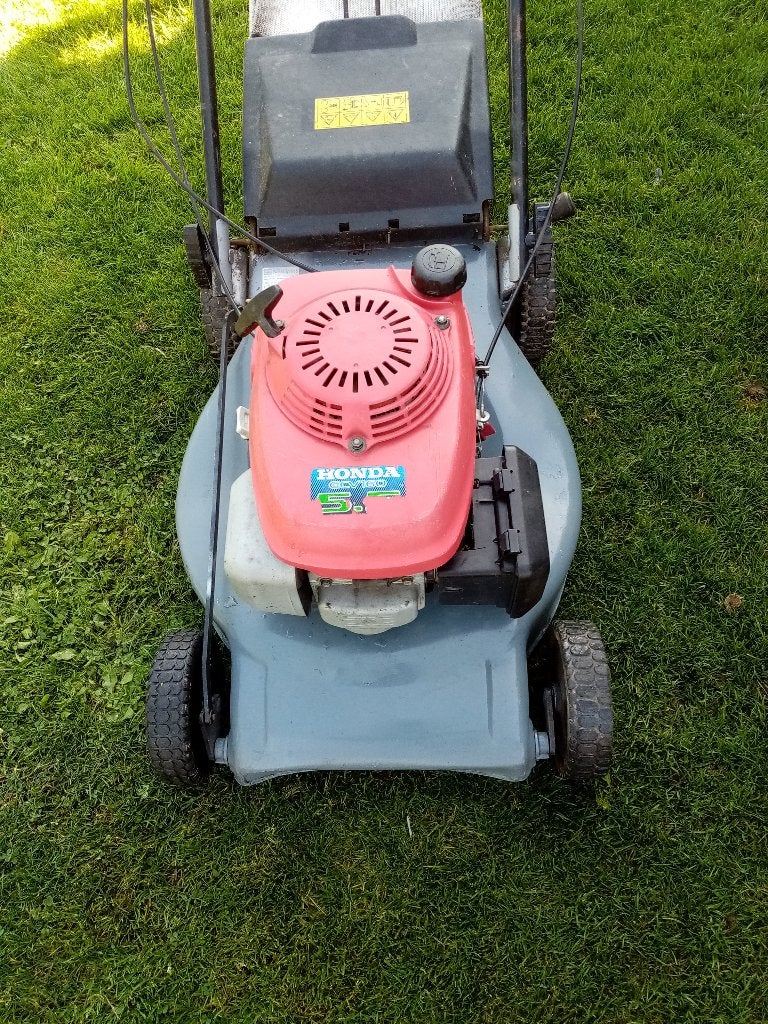 Honda grasmaaier, Ophalen of Verzenden, Gebruikt, 50 cm of meer, Opvangbak