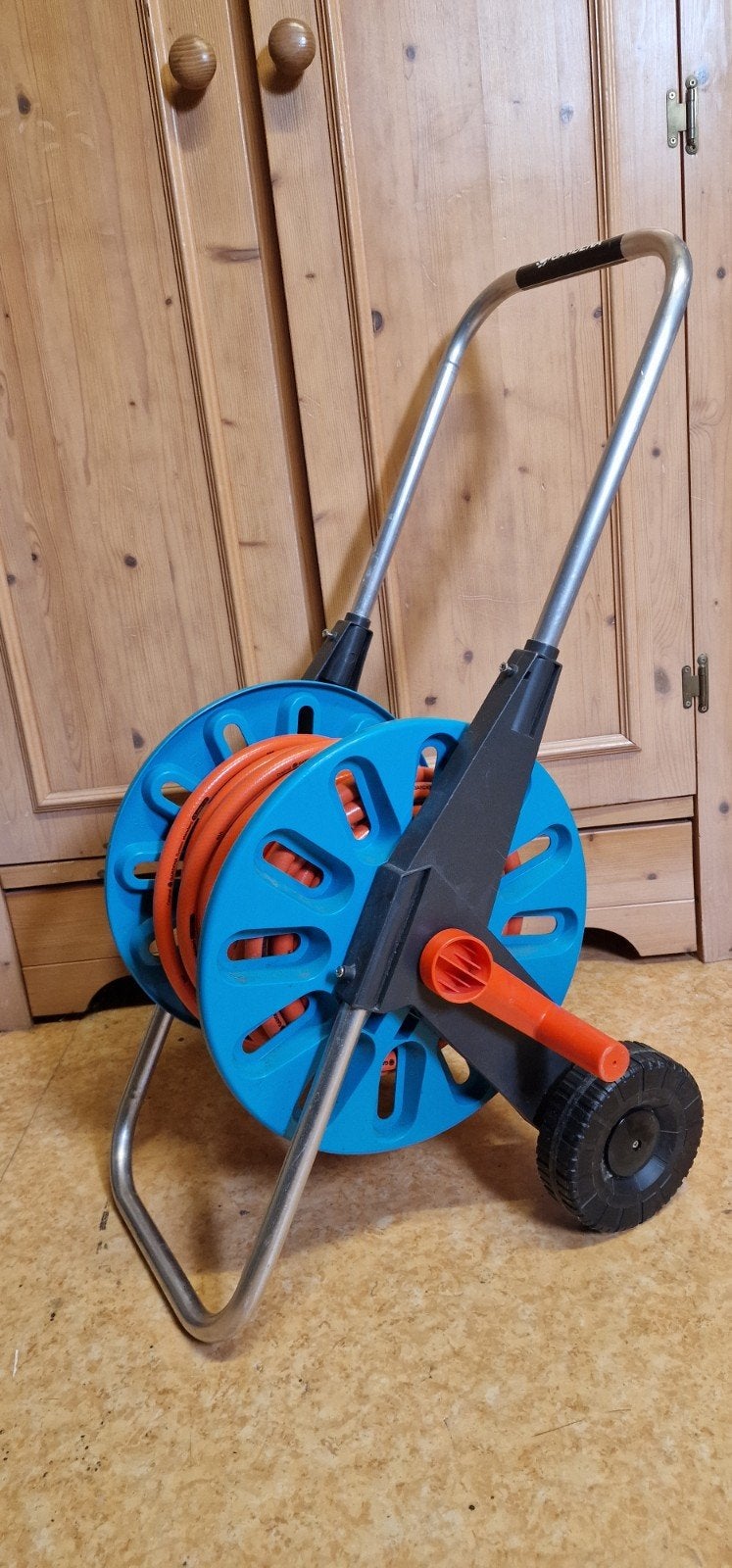 Gardena Slangenwagen met 20 meter slang, Ophalen, Gebruikt, Tuinslanghaspel