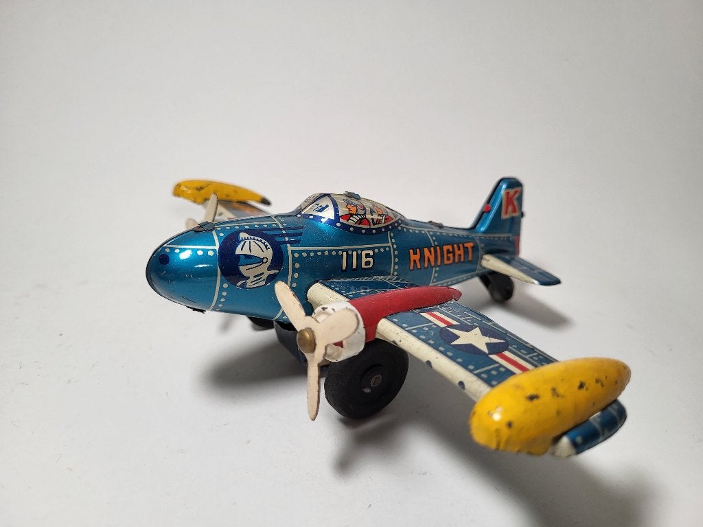 1950 Japan Knight vliegtuigje, Antiek en Kunst, Antiek | Speelgoed, Ophalen of Verzenden