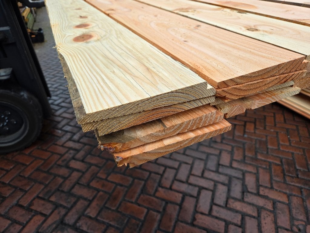 18 m2 Douglas Zweeds rabat € 2,70 per meter - nr: TP149, Ophalen, Nieuw, 250 cm of meer, Planken