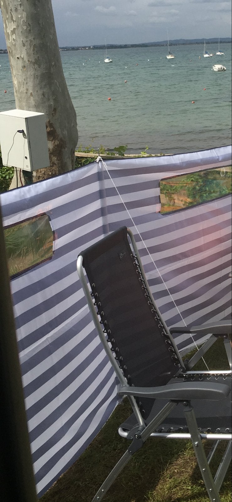 Comfortabele windscherm, Caravans en Kamperen, Kampeeraccessoires, Ophalen of Verzenden, Gebruikt