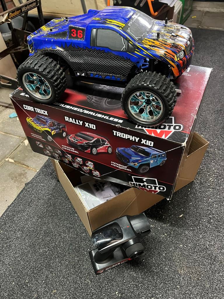 Himoto EMX1 RC auto met 2 extra accu's, Elektro, Gebruikt, Auto offroad, Ophalen of Verzenden