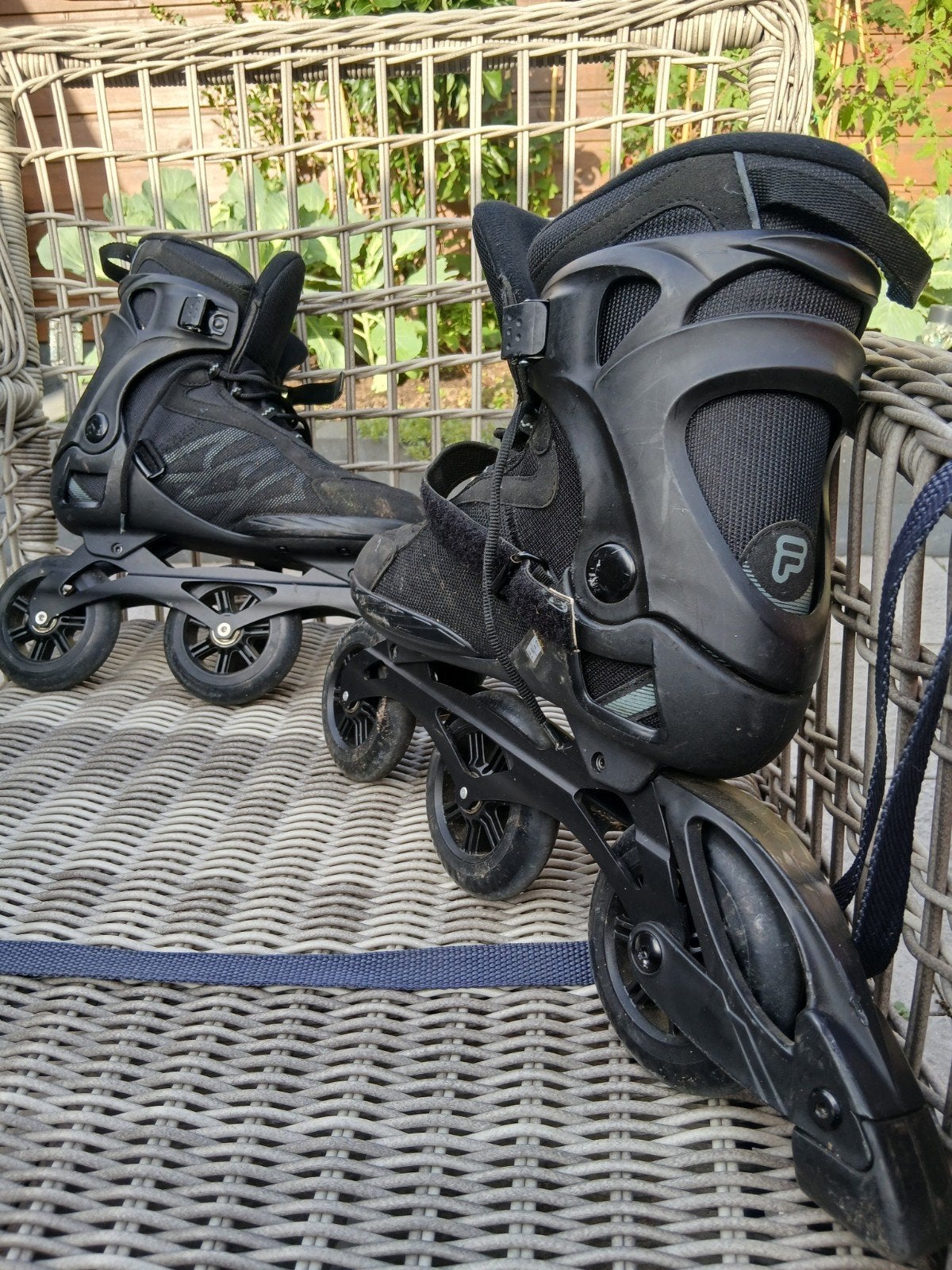 Fila Inline Skates - Zwart, Gebruikt, Ophalen of Verzenden, Gebruikt, Dames, Inline skates 4 wielen