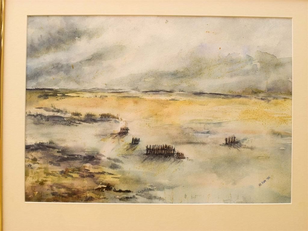 Schilderij van een landschap 52142, Ophalen of Verzenden, Gebruikt, Schilderij