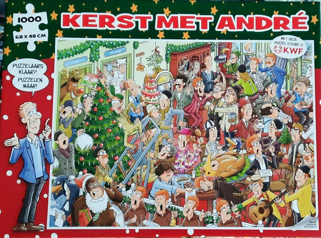 Strip puzzel 1000 stukjes André van Duin, Ophalen, 500 t/m 1500 stukjes, Zo goed als nieuw